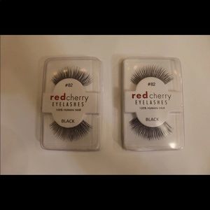 New in box false eyelashes red cherry Hudson real